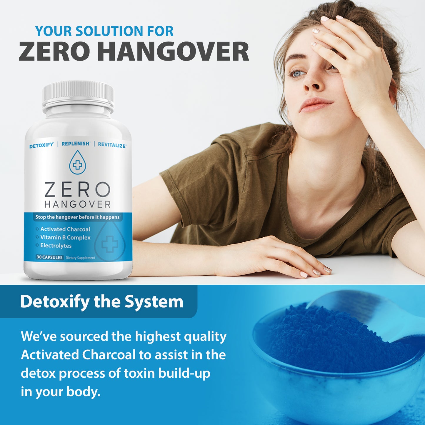 ZERO : Post-Drink Recovery (30ct) - Detoxify, Revitalize, & Replenish